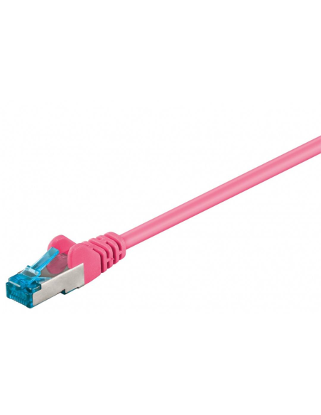 Latiguillo 15m Rosa  Cat 6A S-FTP LSZH PiMF