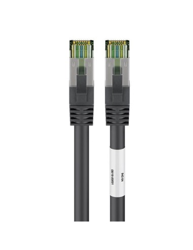 
66722 GOOBAY CAT 8.1 patch cable, S/FTP (PiMF), black, 2 m - LSZH halogeno