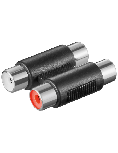 
Adaptador 2xRCA H a 2xRCA H Rojo y blanco 
Precio unitario embolsado en : 10 / 100 / 500 / 1000 unidades