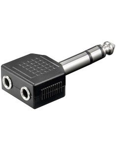 

Audio adapter - 6.35 mm male (3-pin, stereo) > 2x 3.5 mm female (3-pin, stereo)
