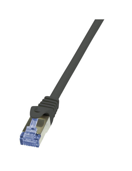 Latiguillo 15m Negro  Cat 6A S-FTP LSZH PiMF