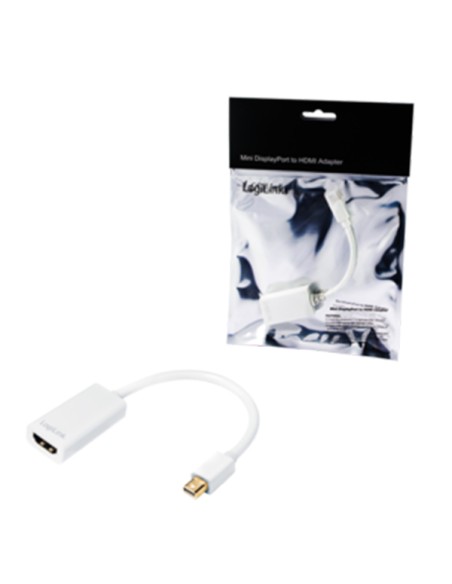 
Adaptador MiniDisplayport Macho a HDMI Hembra (10 cm) Logilink
