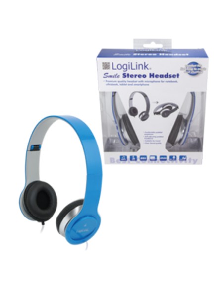 
Auricular Stereo Alta Calidad Azul Logilink