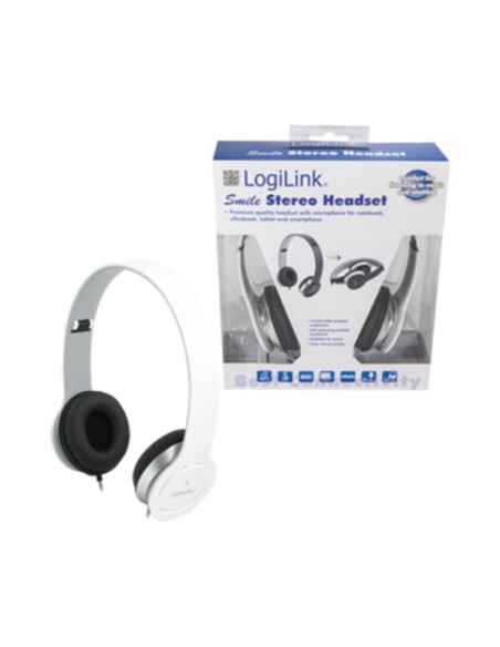 
Auricular Stereo Alta Calidad Blanco Logilink