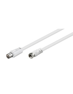 
11726 GOOBAY Cable de SAT/Antenna  1,5m F Macho a Coaxial Macho Blanco