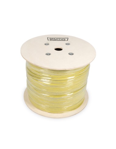 
DK-1744-A-VH-10-P DIGITUS - Bobina 1000m CAT 7A S-FTP Amarillo,duplex, Cca,CU, Clase FA