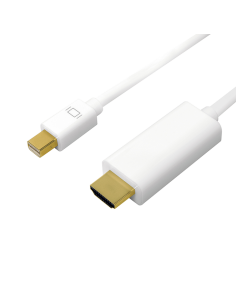 
CV0122 LOGILINK - Cable Mini DisplayPort/HDMI  1m 4K 30Hz   Blanco