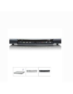 
Switch KVM por IP multi-interfaz Cat 5 de 32 puertos de 1 consola local y 2 consolas remotas
KN2132VA
 2