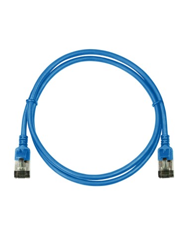 
Latiguillo CAT 6A, U/FTP,  2.00 m, Azul, LSZH-TPE  Slim Delgado Logilink