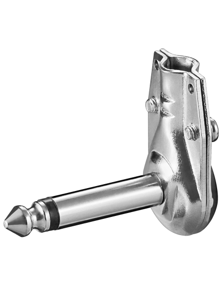Conector Jack 6,35" Macho MN Metal CODO
