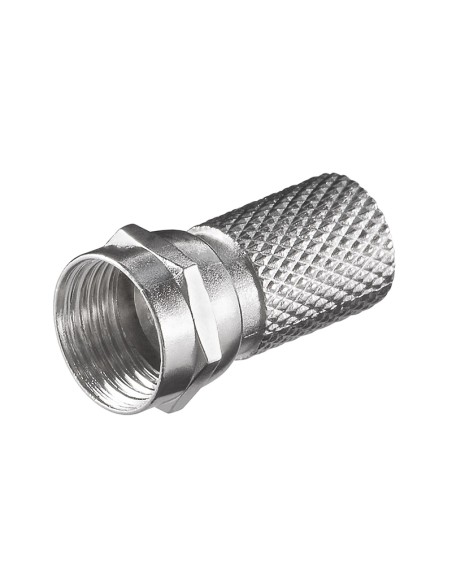 
Conector F:  F macho Rosca Normal 7mm Zing 