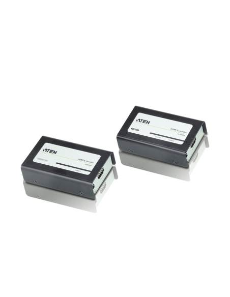 
ATEN VE800A El alargador HDMI VE800A prolonga la visualización de contenido a través de HDMI hasta a 60 m de la fuente HDMI u
