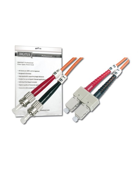 
DGT-DK-2512-02 DIGITUS Latiguillo F.O. ST a SC MM, OM2, 50/125 µ, Duplex 2 m