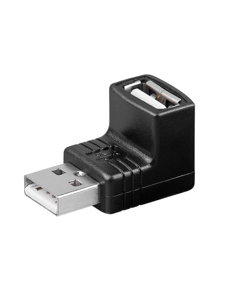 
Adaptador USB 2.0 Macho A a USB 2.0 Hembra A 90º