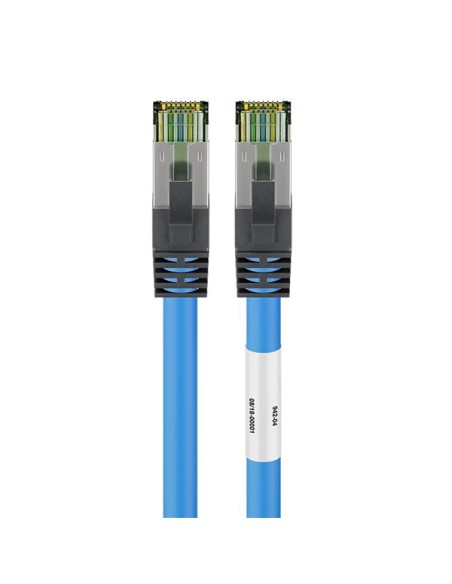 
45658 GOOBAY CAT 8.1 patch cable, S/FTP (PiMF), blue, 0.5 m - LSZH halógenos
