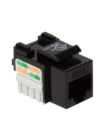 
LOGILINK KJ08C6U Conector Hembra KeyStone UTP   Cat6 Negro Siin  Herram 90º