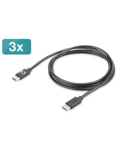 
AK-880908-010-S DIGITUS - Juego de cables de cargador USB Type-C, tipo C - C
 DIGITUS USB Type-C charger cable set, type C 