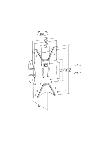 
Soporte de pared para pantalla plana 23-42" 25 Kg LogiLink