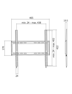 
BP0009 LOGILINK - Soporte de pared para pantalla plana 32-55" 35 Kg LogiLink 2