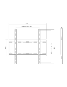 
Soporte de pared para pantalla plana 32-55" 40 Kg LogiLink 2
