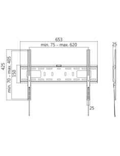
BP0017 Soporte de pared para pantalla plana 37-70" 50 Kg LogiLink 2