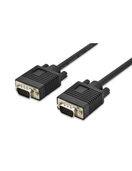 
Cable VGA Macho-Macho  5 metros 3C+7 Negro con  ferritas