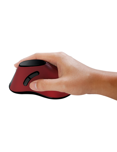 
Ratón Optico Wireless 2.4GHz 5 botones Vertical Rojo Logilink