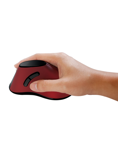 
Ratón Optico Wireless 2.4GHz 5 botones Vertical Rojo Logilink