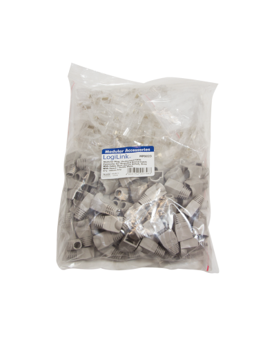 
Conector Macho RJ45  Cat6  UTP , AWG27/7 a 24/7 (100 Unidad)