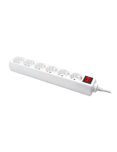 
LPS202 LOGILINK - Regleta de  6 Tomas con Interruptor Blanca y 1,4m Logilink