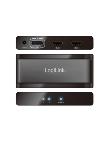 
Repartidor DP1.2 a 2xHDMI 4K LOGILINK