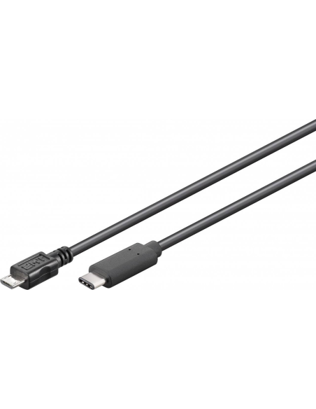 
67993  Cable USB 2.0, USB C Macho a USB 2.0 Micro B macho 1m Negro