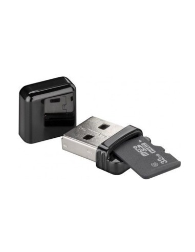 
LECTOR USB 2.0 - Micro SD y SD Nano Negro Goobay