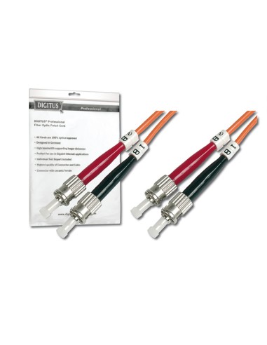 
DGT-DK-2511-01 DIGITUS Latiguillo F.O. ST a ST MM 50/125 µ, Duplex, 1 m