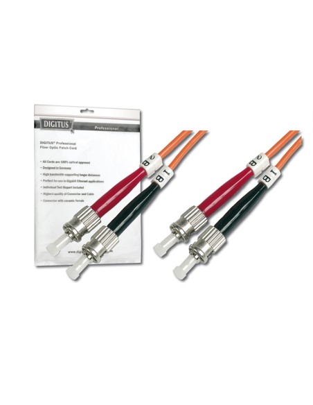 
DGT-DK-2511-01 DIGITUS Latiguillo F.O. ST a ST MM 50/125 µ, Duplex, 1 m