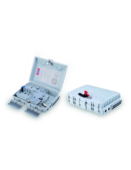 
DN-968916 DIGITUS -  Caja de distribución FTTH para 16 fibras con llave, 16 x SC/