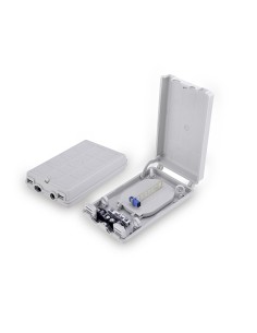 
Caja de distribución de fibra óptica, 6 empalmes para 8 SC S