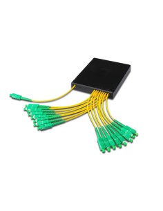 
Divisor SC de fibra óptica 8 ° APC 1 x SC (APC) + 16 x SC (APC)