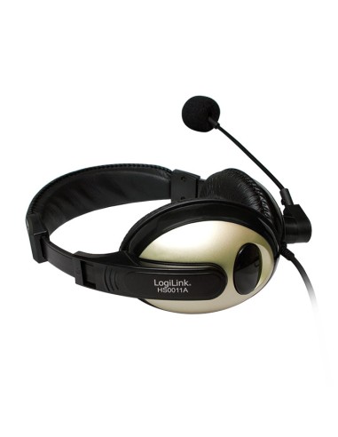 
HS0011A LOGILINK - Auricular Negro Con microfono Stereo (2*jack 3.5") Logilink