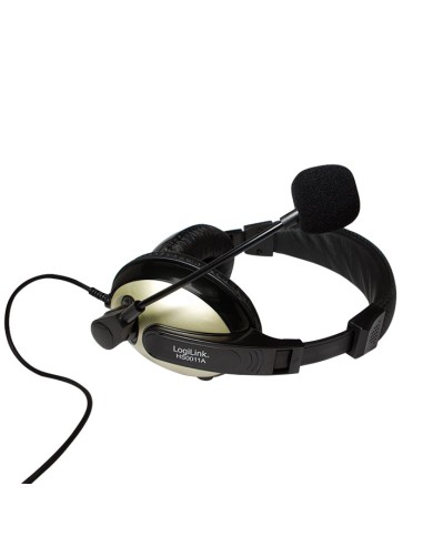 
HS0011A LOGILINK - Auricular Negro Con microfono Stereo (2*jack 3.5") Logilink