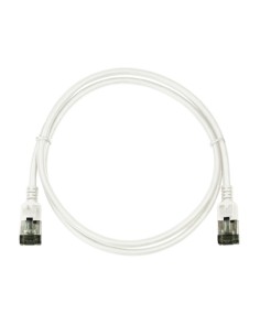 Latiguillo CAT 6A, U/FTP,  3.00 m, Blanco, LSZH-TPE  Slim Delgado Logilink