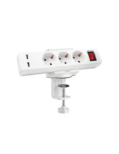 
Soporte abrazadera para regletas en Mesa Logilink