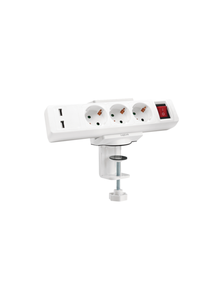 
Soporte abrazadera para regletas en Mesa Logilink