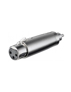 
Adaptador audio XLR 3 pin H a RCA M

Packing units:
1 / 10 / 60 / 600

