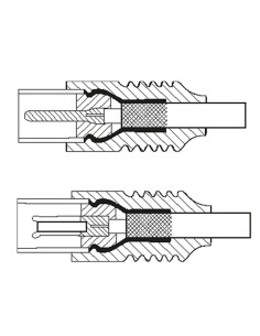 
Cable de Antena de  5m Coaxial M a Coaxial H Negro Ferrita 2