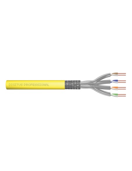 
Bobina 1000m CAT 7A S-FTP Rigido Amarillo, AWG22/1, CU

DIGITUS Cable de instalación de par trenzado S/FTP CAT 7A, AWG 22/1
