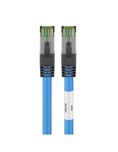 
CAT 8.1 patch cable, S/FTP (PiMF), blue, 1 m - LSZH halógeno