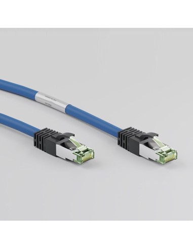 
45661 GOOBAY CAT 8.1 patch cable, S/FTP (PiMF), blue, 3 m - LSZH halógeno