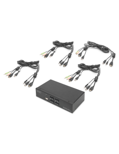
DS-12880  Conmutador KVM  4 puertos HDMI-USB-Audio-HUB USB 2.0 Digitus
ESQUEMA 2