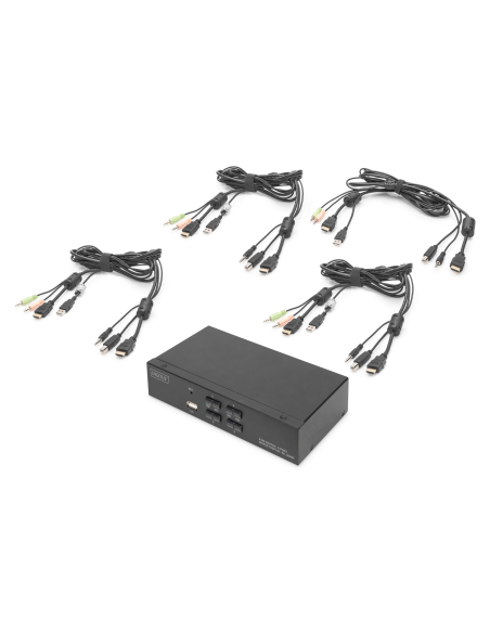 
DS-12880 Conmutador KVM  4 puertos HDMI-USB-Audio-HUB USB 2.0 Digitus

Conmutador KVM HDMI de 2 puertos DIGITUS - Pantalla 